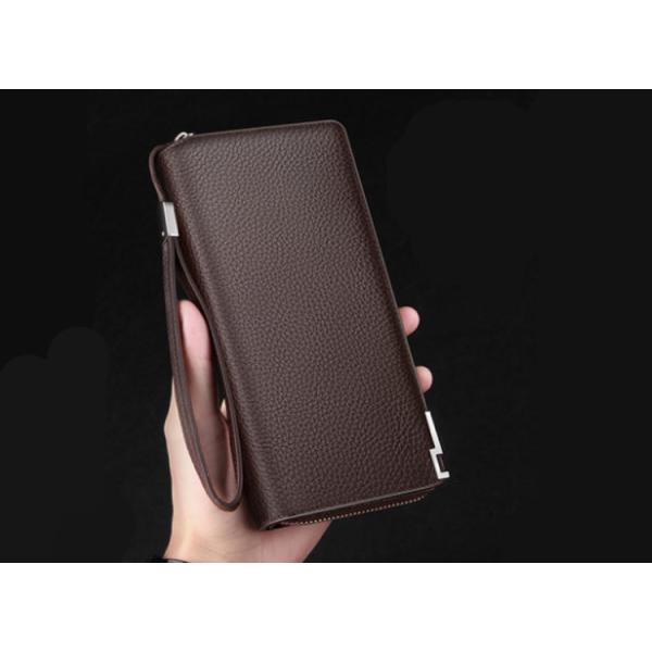 Anti-theft brush multi-position card bag male bank card set credit card holder large capacity long wallet for men