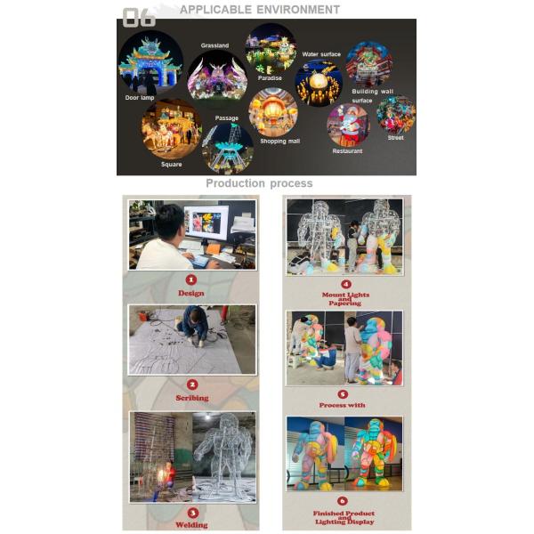 Giant LED Santa Claus Light Installation Christmas Themed Commercial Decoration