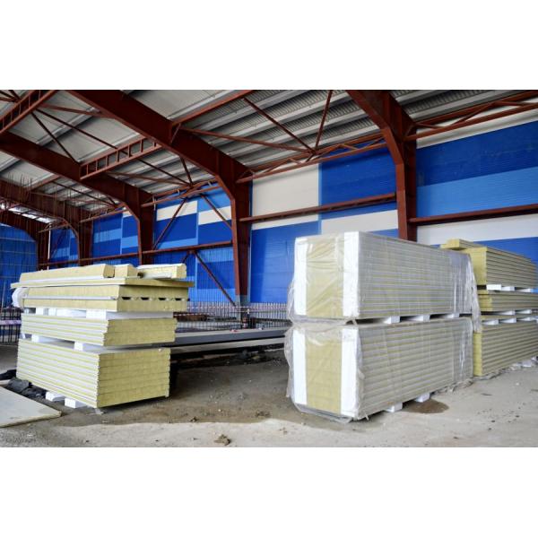 Polyurethane PU Sandwich Wall Panel Roof PPGI Sandwich Panels For Industrial Buildings