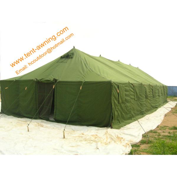 Pole-style Galvanized Steel Waterproof Canvas Big Tent for Military