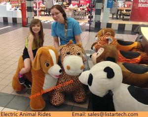 Cheap Battery Operated Animal Rides plush motorized animals battery operated toy cars wholesale