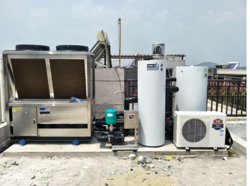 DHW Electric Air Source Inverter Heat Pump For Swimming Pool Dehumidified 220KW