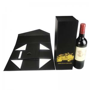 China Logo Printing Wine Bottle Boxes Packaging Wine Gift Box Cardboard Wholesale Wine Boxes For Sale on sale