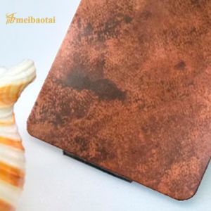 Cheap SS304 Aged Color Antique Copper Stainless Steel Plate Decoration Wall wholesale