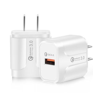 Black Fireproof ABS 41g 12V 1.6A Universal USB Charger