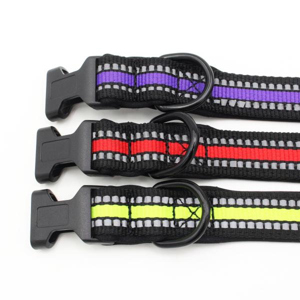 Neoprene Lining dog Collar Leash Set Reflective Webbing Quick Release Buckle Collar With Traction Rope Set Dog Leash