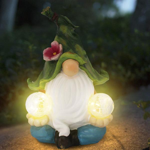 Luminous Decorative Gifts Dwarf Outdoor Solar Light Crafts 58X42X32 Cm