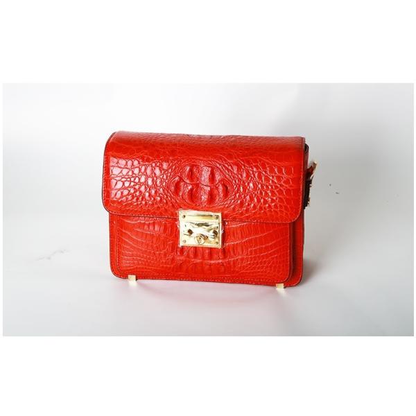Genuine Crocodile Skin Women Sling Bag Authentic Exotic Alligator Leather Lady Single Shoulder Bag Female Small Purse