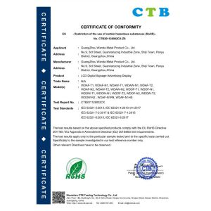 Guangzhou Wanda Metal Products Co., Ltd. Certifications