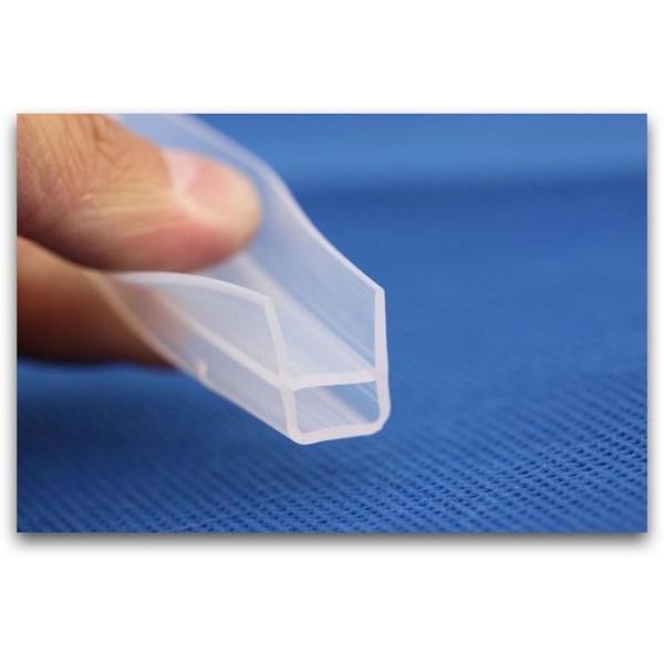 Platinum Cured Silicone Seal Strip , Rubber Seal Extrusion Profiles Low Smoke