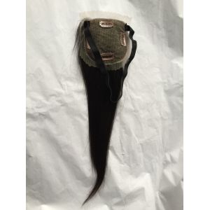 Cheap Wholesale Silky Straight Indian Remy Hair Lace Closure With Clips wholesale
