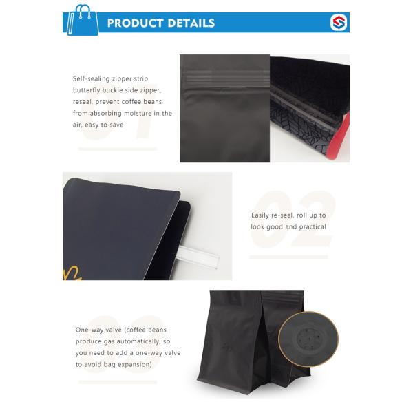 Laminated PET PE Clear Food Packaging Mylar Ziplockk Coffee Packaging Stand Up Pouches