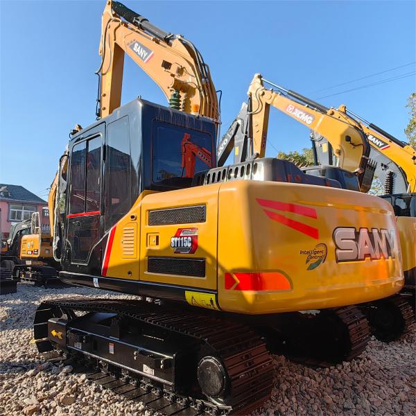 73kw Used Sany Excavator Sy115 Small 11Ton Tracked Excavator Used In Construction
