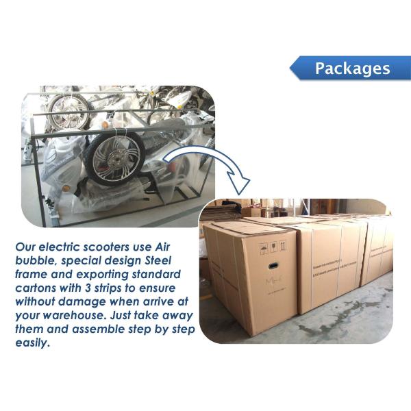 500 Watt Electric Pedal Moped Scooter For Adults 38km/H 79Kgs