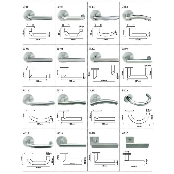 Other lever options for entryway door handle SR02SL255