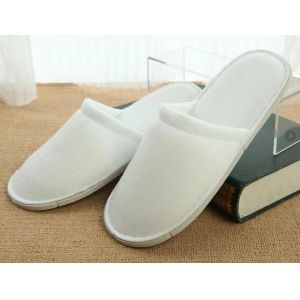 Not Handmade Adult Closed Toe Spa Slippers Waffle Hotel Slippers
