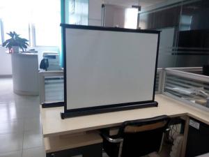 China Portable Motorized 40 Projection Screens Fabric , Hd Projector Screen on sale