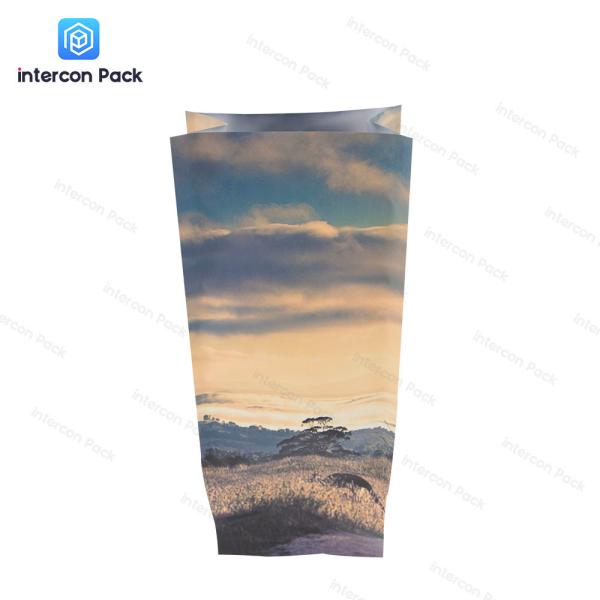 Gravure Printing Gusset Packaging Bag Thickness 0.065mm Aluminum Foil Coffee Bag