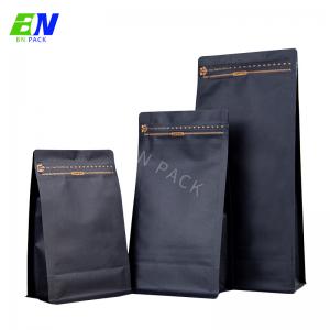 Cheap Custom Printed Coffee Bag Packaging Black Paper Bag For Coffee Bean wholesale