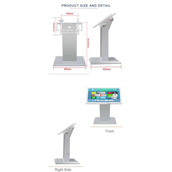 Cold Rolled Steel Mobile TV Stand For 32 - 55 Inch Advertising Machine