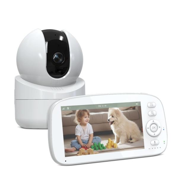 5 Inch HD Baby Monitor with Night Vision and 5000mAh Battery