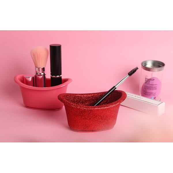 Cute Mini Plastic Bathtub Container , Portable Plastic Bathtub Shaped Bath Storage Container