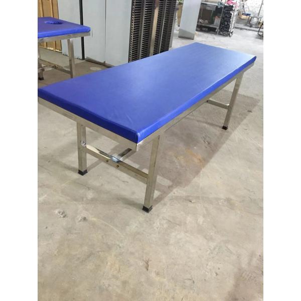 Stainless Steel Patients Adjustable Examination Hospital Recliner Bed With Backrest PU Leather Mattress