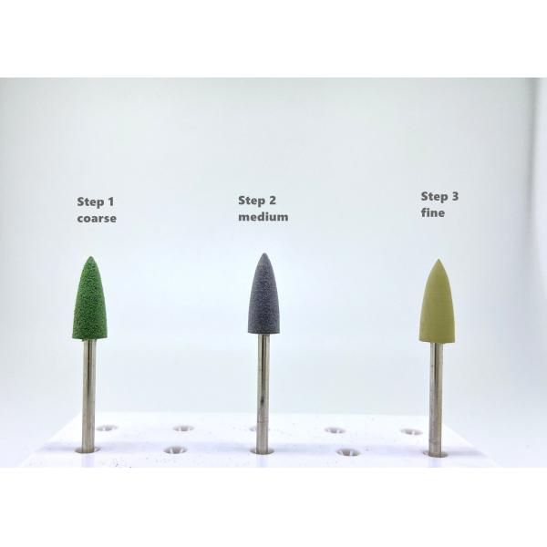 Dental Acrylic Polishing Bur Diamond Rubber Silicone Denture Adjustment Burs