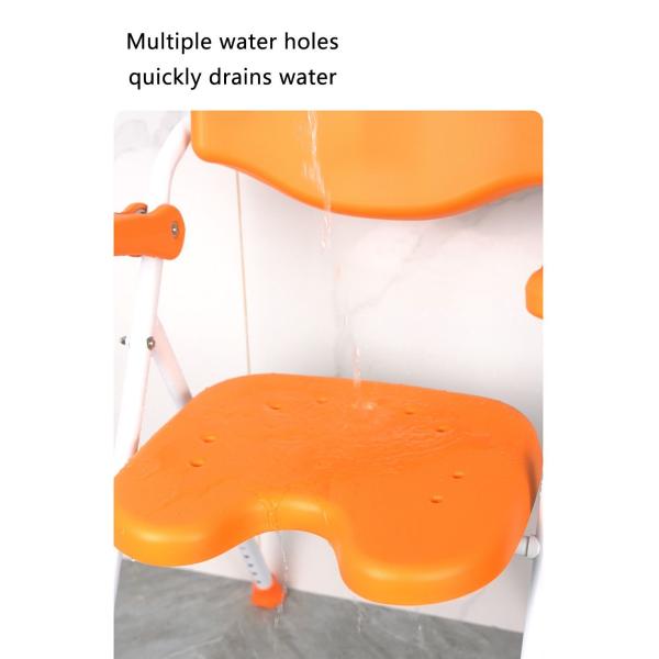 New Aluminium Alloy Lightweight Foldable Bath Chair for Indoor Shower Bathroom Safety Equipment