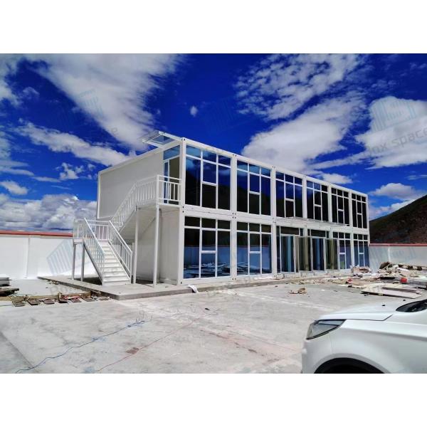 Boxspace 20ft Flat-Packed Container House Prefabricate Houses 6x3 Meter Temporary Worker Housing 2 Bedroom With Toilet And Beds