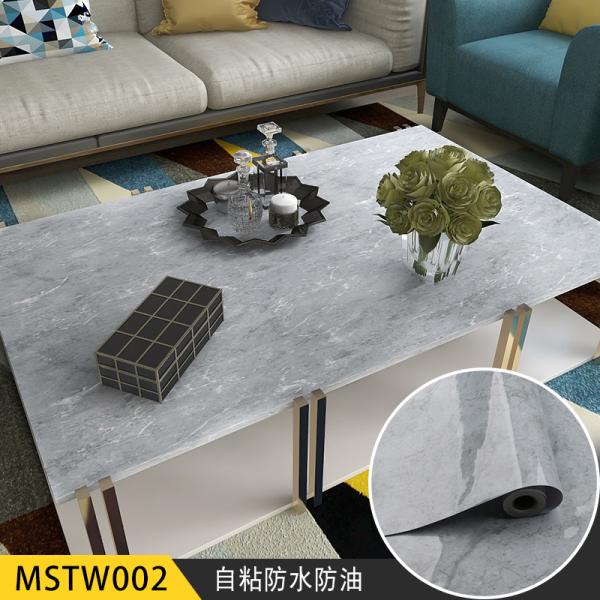 Modern Design Style Marble PVC Film Self Adhesive Wallpaper for Oil Proof Kitchen Counter Top Sticker