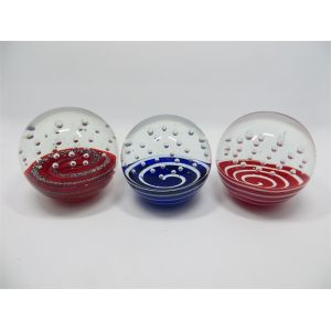 Glass paperweight,  glass ball,  glass round ball