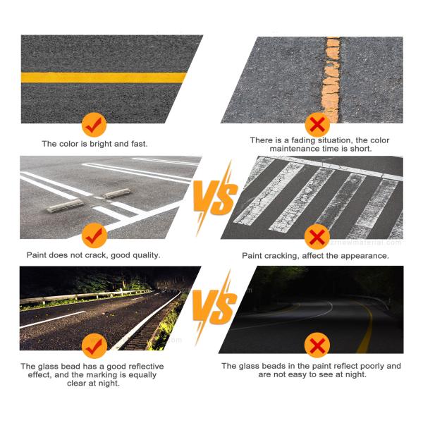 Safety And Infrastructure Cold Plastic Road Marking Paint Powder Coating Reflective Road Paint