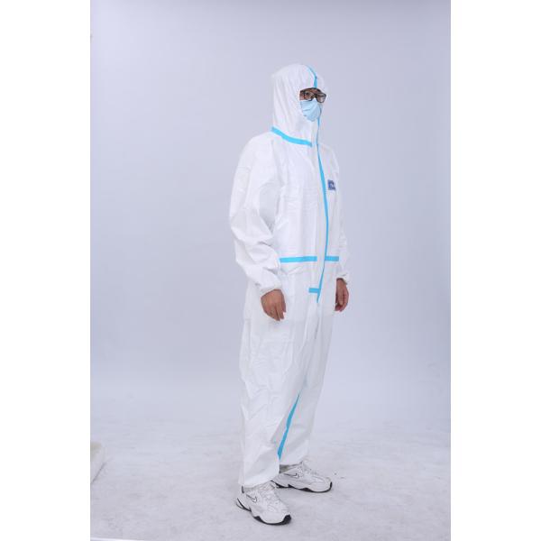 0.6μC Medical Protective Coverall Disposable Suit 1.75KPa 460×300mm