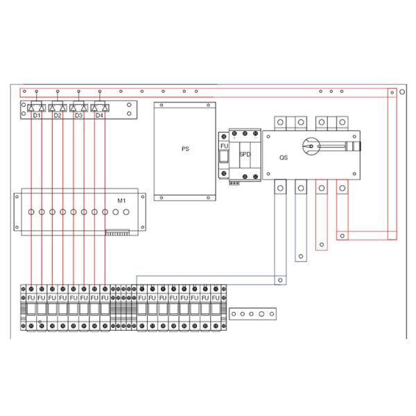 SHLX-PV 8Strings DC Iron Solar Combiner Box