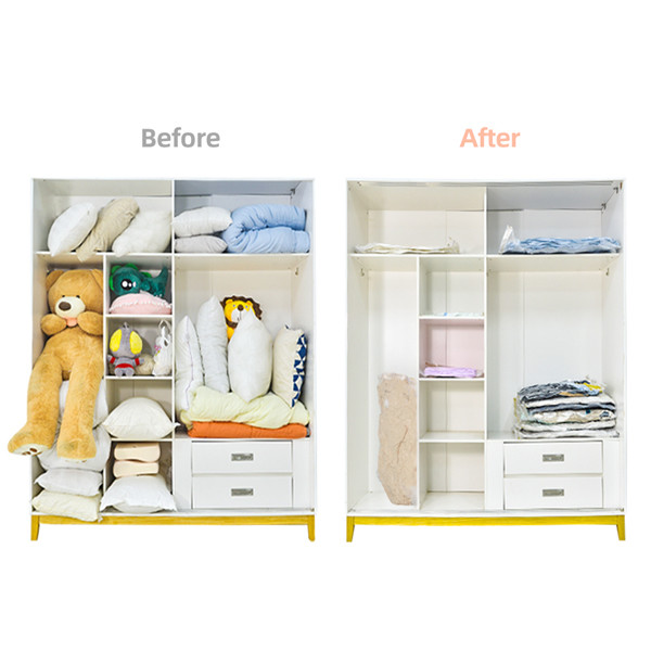 80 To 120 Microns Vacuum Suction Storage Bags With Pump Waterproof