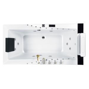Drainer Bathroom Jacuzzi Tub 1950x1300x780mm Freestanding Hot Tub