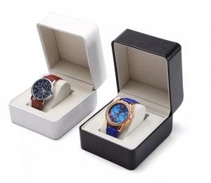 Cheap Custom Size Wrist Watch Packaging Box ISO Pu Leather Watch Box wholesale