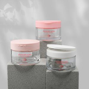 Cheap Luxury Cosmetic Cream Glass Jars With Matte Pink Cap 200g Lip Body Exfoliating Scrub Container wholesale
