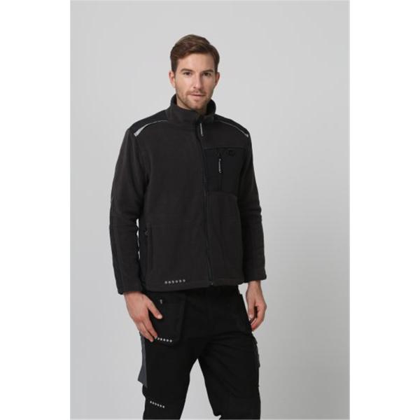 Mens Micro Fleece Warm Jacket , 320gsm Mens Winter Work Clothes