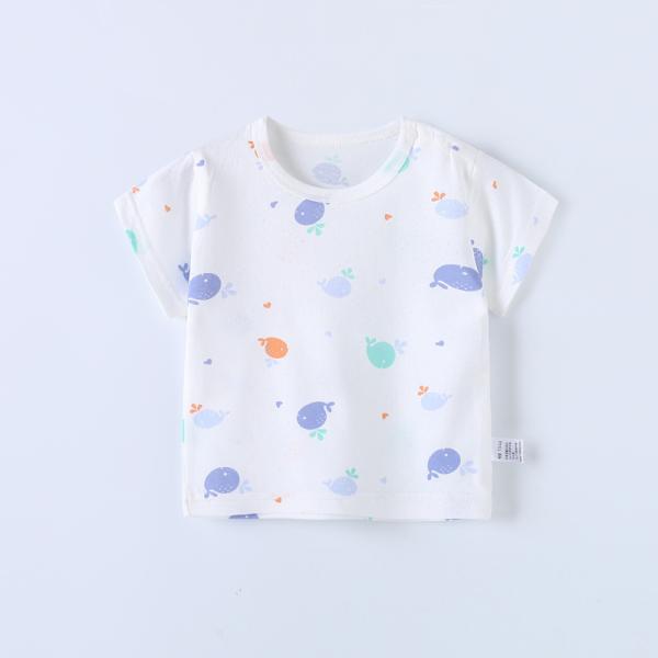 12kg 90cm Girls Printed Half Sleeve Casual Shirts Anti Shrink For Toddler