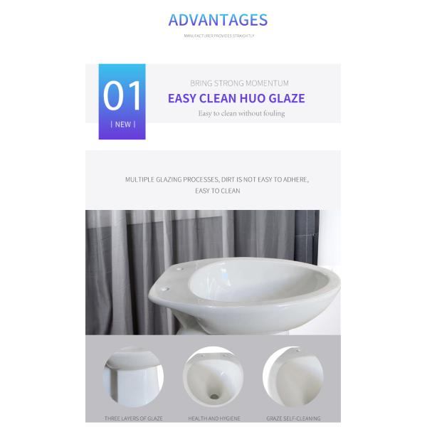 Elongated Gravity Flush Rv Toilet S Trap 100mm Water Closet Small