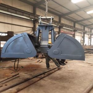 China 2 Ton Bulk Cargo Crane Grab Electric Hydraulic Clamshell Grab Bucket on sale