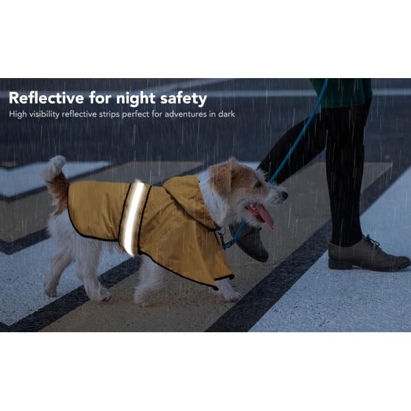 reflective dog raincoat