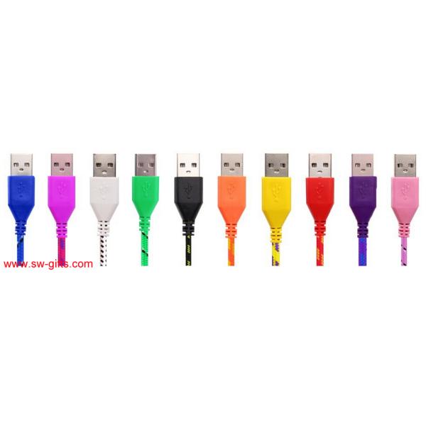 HOT 1M/2M/3M Nylon Braided Micro USB Cable, Charger Data Sync USB Cable Cord For Samsung