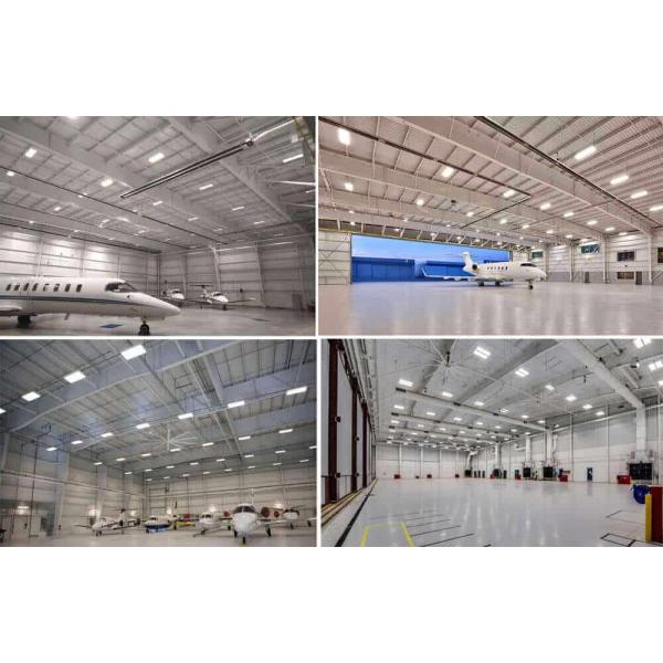 Industrial Metal Aircraft Hangars Metallic Construction Prefab Steel Frame Buildings