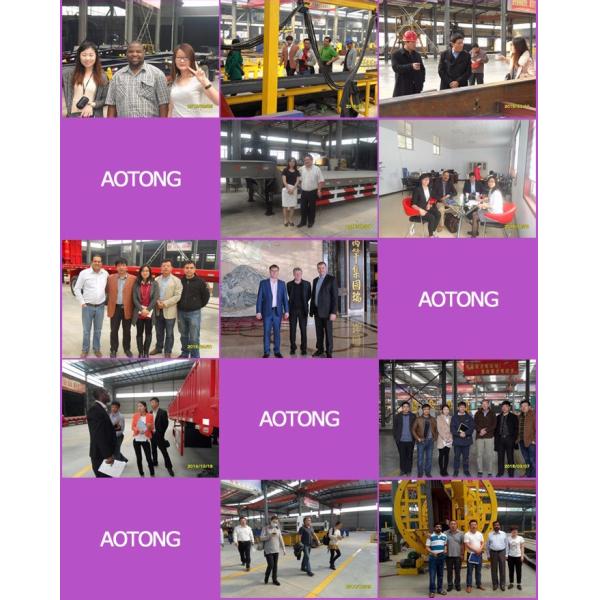 3 Axle 40 ton Heavy Duty Semi-Trailer 50 Cubic Meter Tipper Rear U Shape Dump Trailer