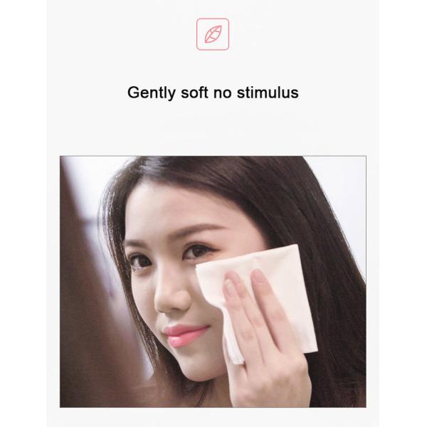 OEM / ODM Face Cleaning Wet And Dry Wipes , 100 Pure Cotton Dry Wet Tissue