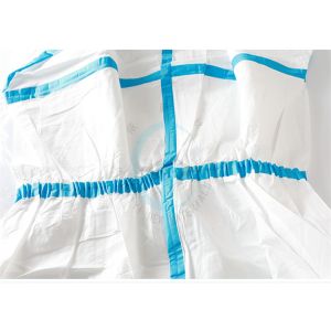 Chemical Resistant Safety Lightweight Disposable Coveralls Water Resistance