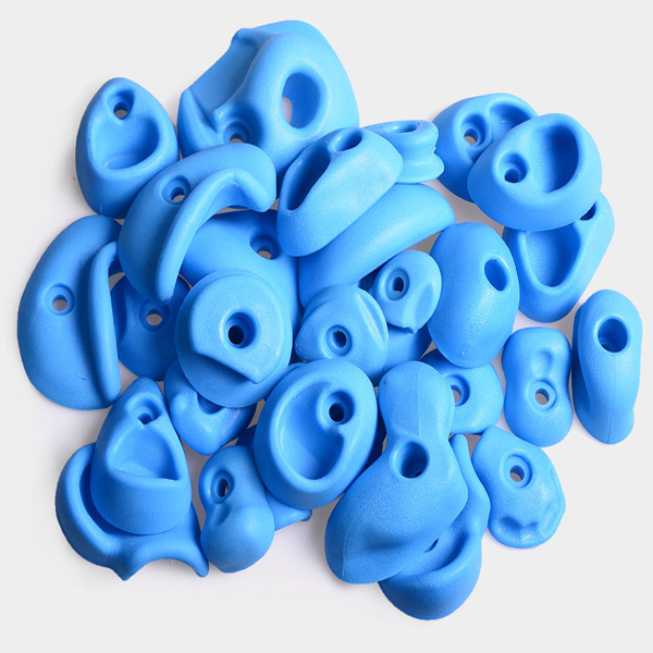 Yellow Red CE Fiberglass Rock Climbing Holds For Professional Climbing Panel